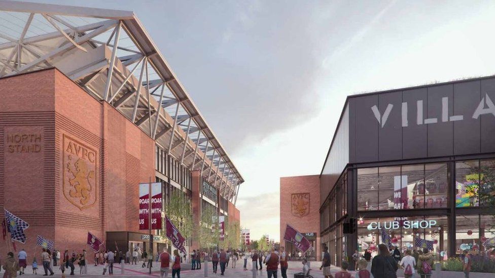 The stadium of Aston Villa FC